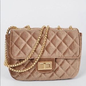 Velvet Hangbag (Beige)